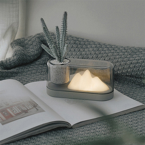 Nordic Mountain LED Table Lamp and Plant Holder