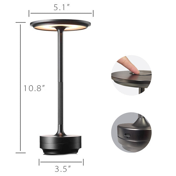 Minimalist Wireless Tap Table Lamp / Desk Light / Bedside Lamp