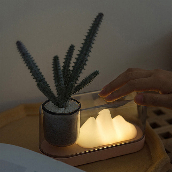 Nordic Mountain LED Table Lamp and Plant Holder