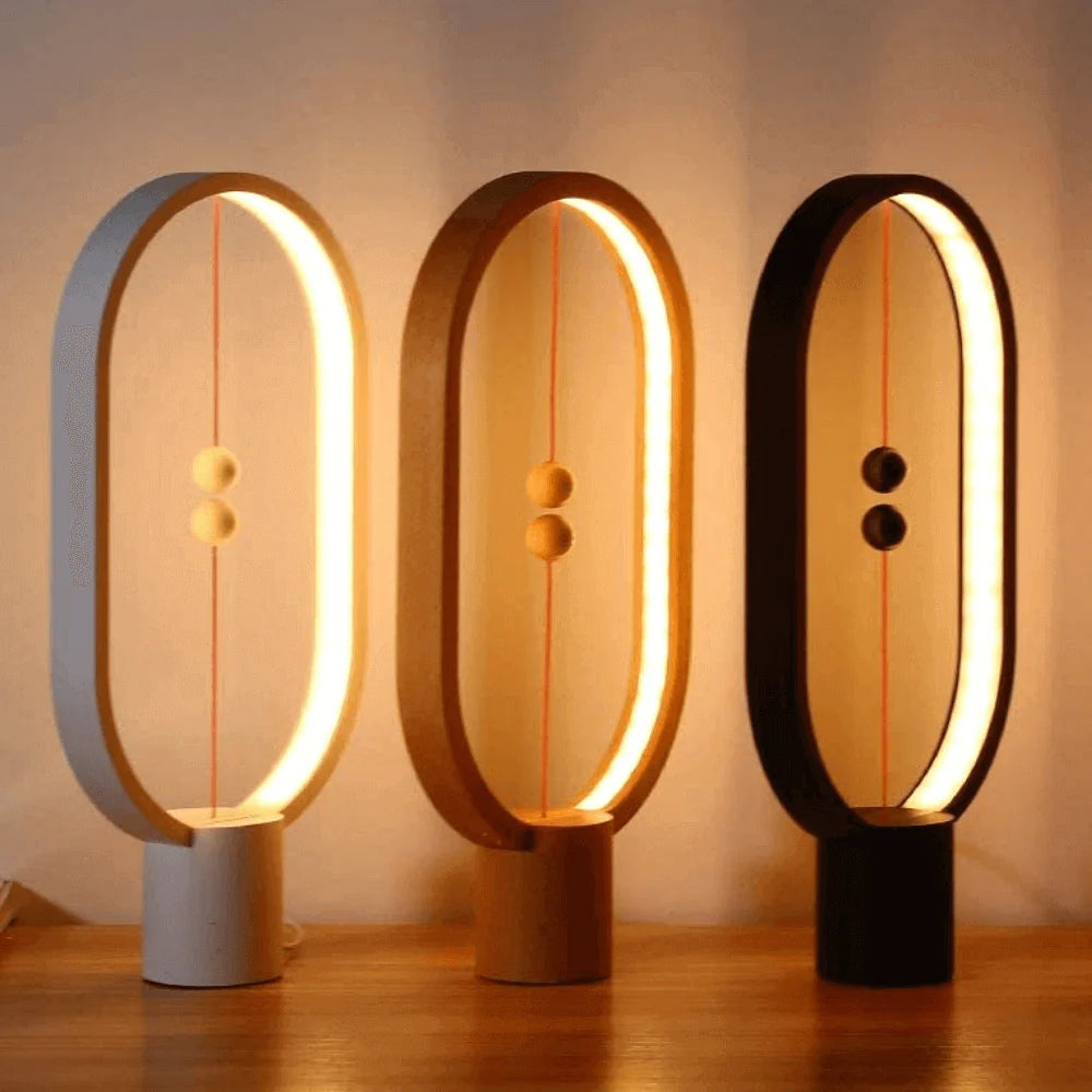 Wireless Balance Ellipse Magnetic Suspend Table Lamp / Night Light / LED Touch Control Lamp