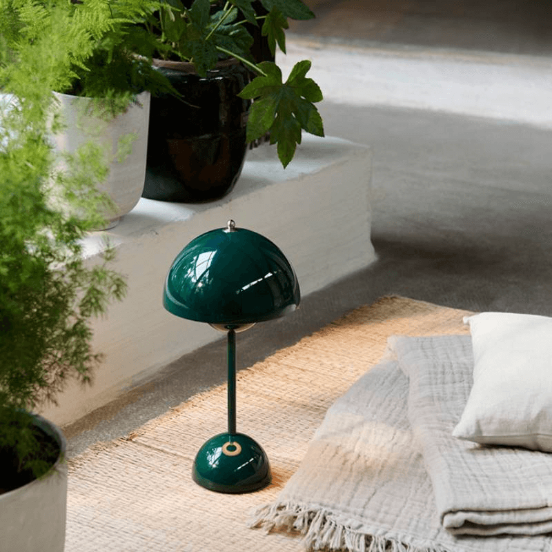 Modern Danish Minimalist Rechargeable Wireless Mushroom Table Lamp (Flowerpot VP9)