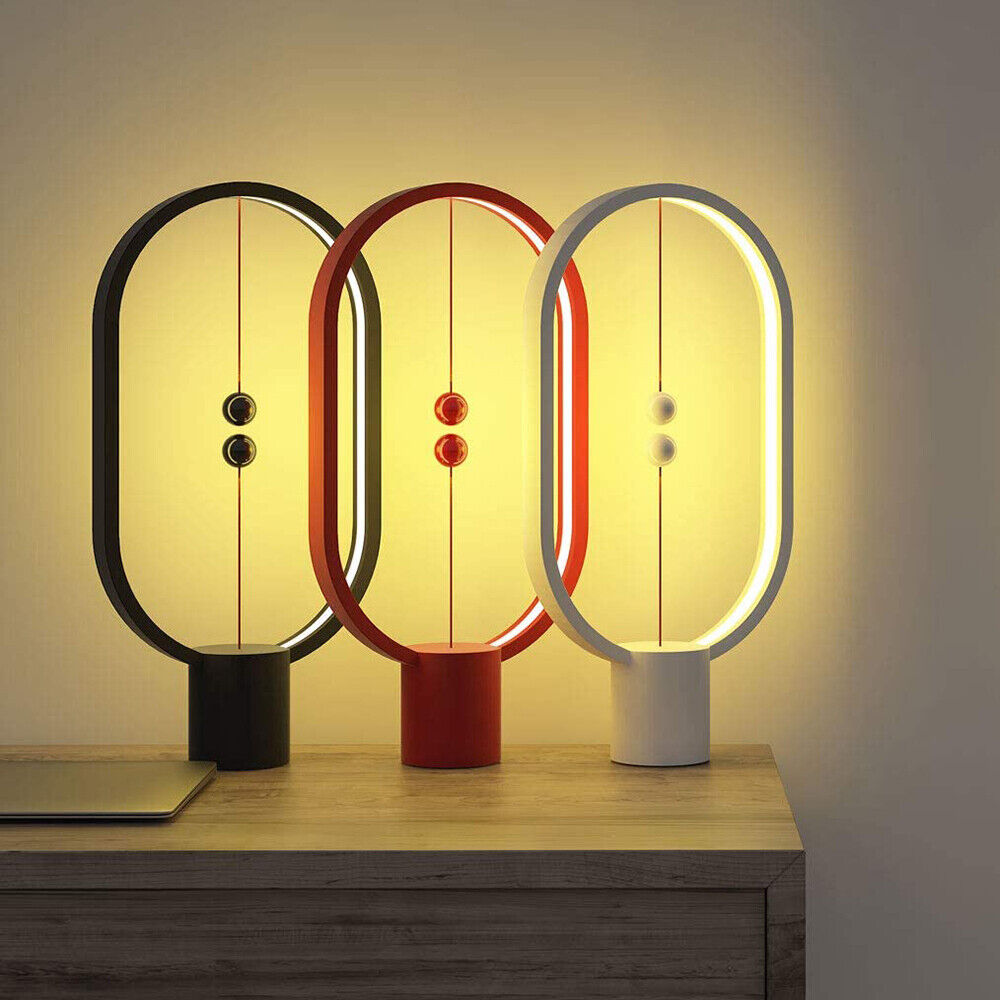 Wireless Balance Ellipse Magnetic Suspend Table Lamp / Night Light / LED Touch Control Lamp