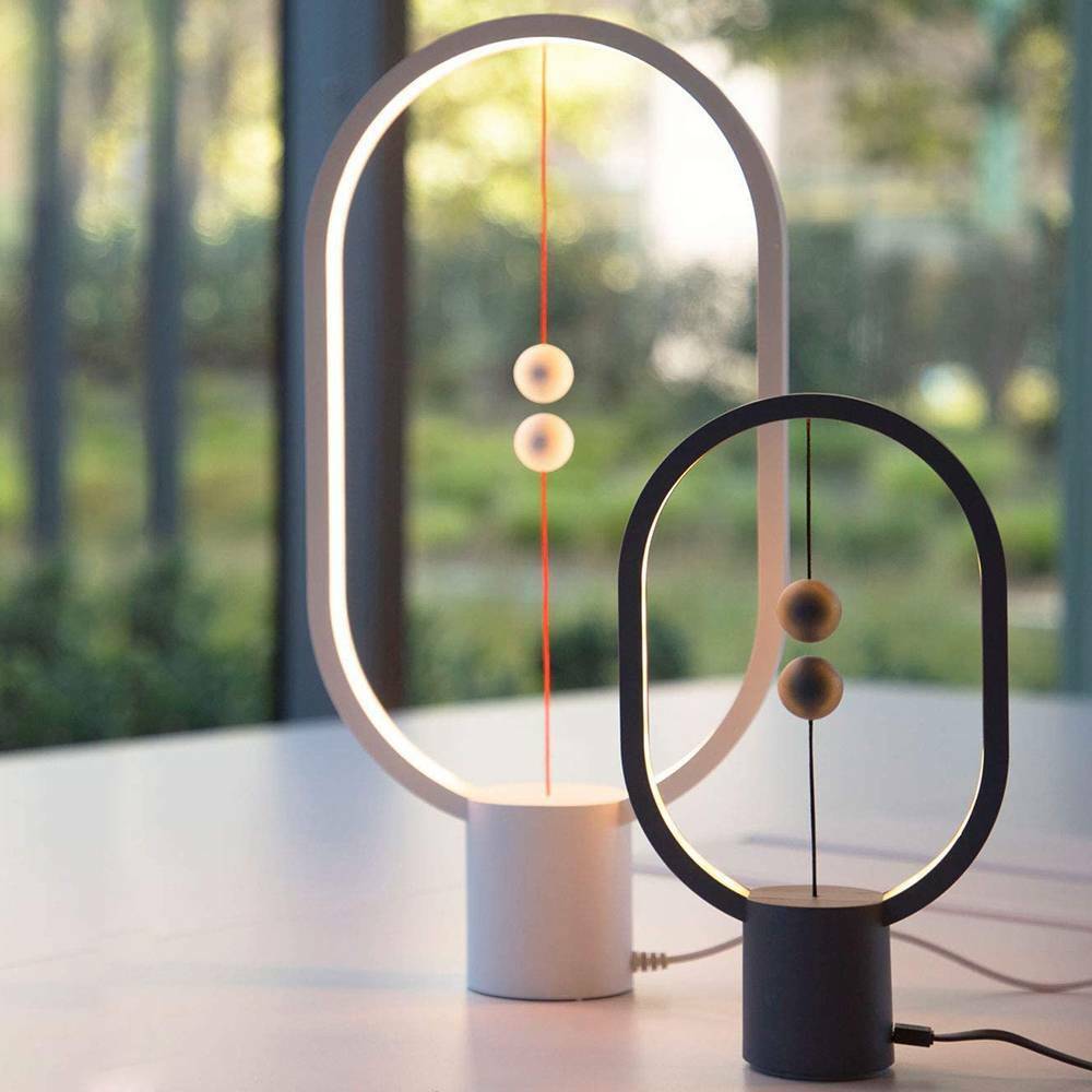 Wireless Balance Ellipse Magnetic Suspend Table Lamp / Night Light / LED Touch Control Lamp