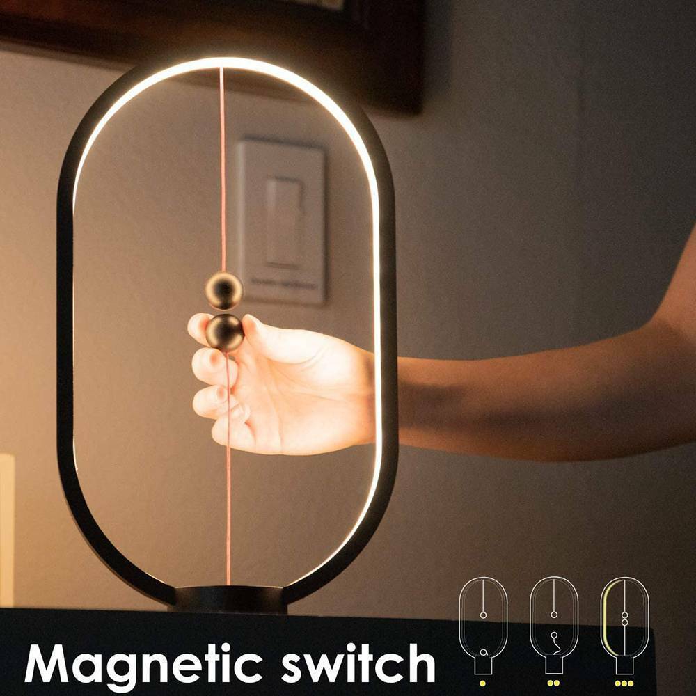 Wireless Balance Ellipse Magnetic Suspend Table Lamp / Night Light / LED Touch Control Lamp