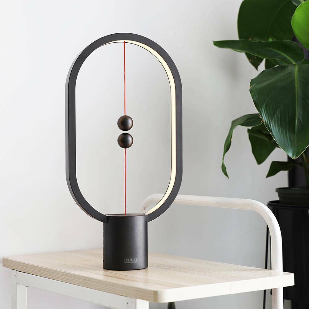 Wireless Balance Ellipse Magnetic Suspend Table Lamp / Night Light / LED Touch Control Lamp