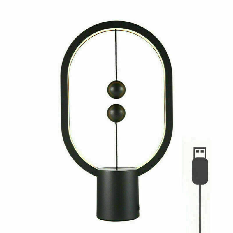 Wireless Balance Ellipse Magnetic Suspend Table Lamp / Night Light / LED Touch Control Lamp