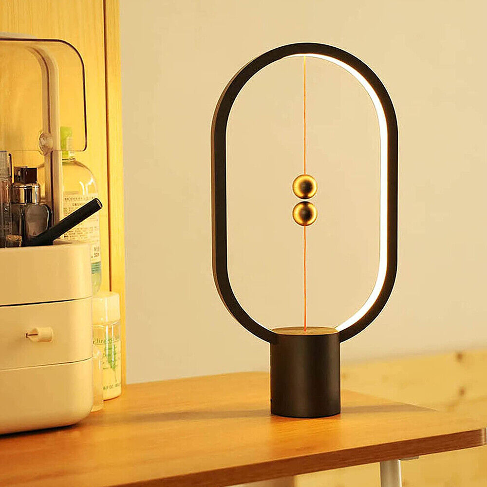 Wireless Balance Ellipse Magnetic Suspend Table Lamp / Night Light / LED Touch Control Lamp