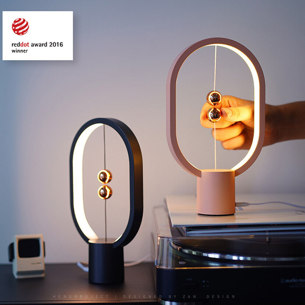 Wireless Balance Ellipse Magnetic Suspend Table Lamp / Night Light / LED Touch Control Lamp