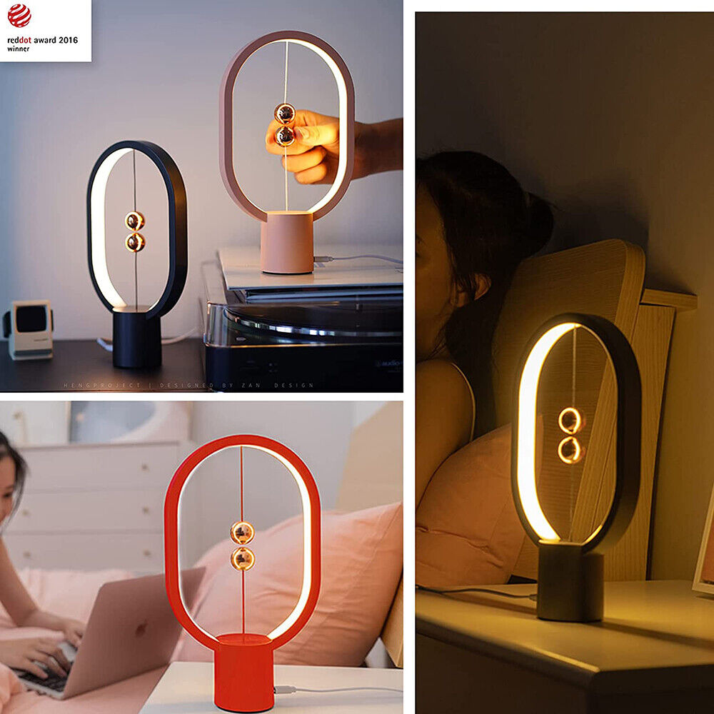 Wireless Balance Ellipse Magnetic Suspend Table Lamp / Night Light / LED Touch Control Lamp