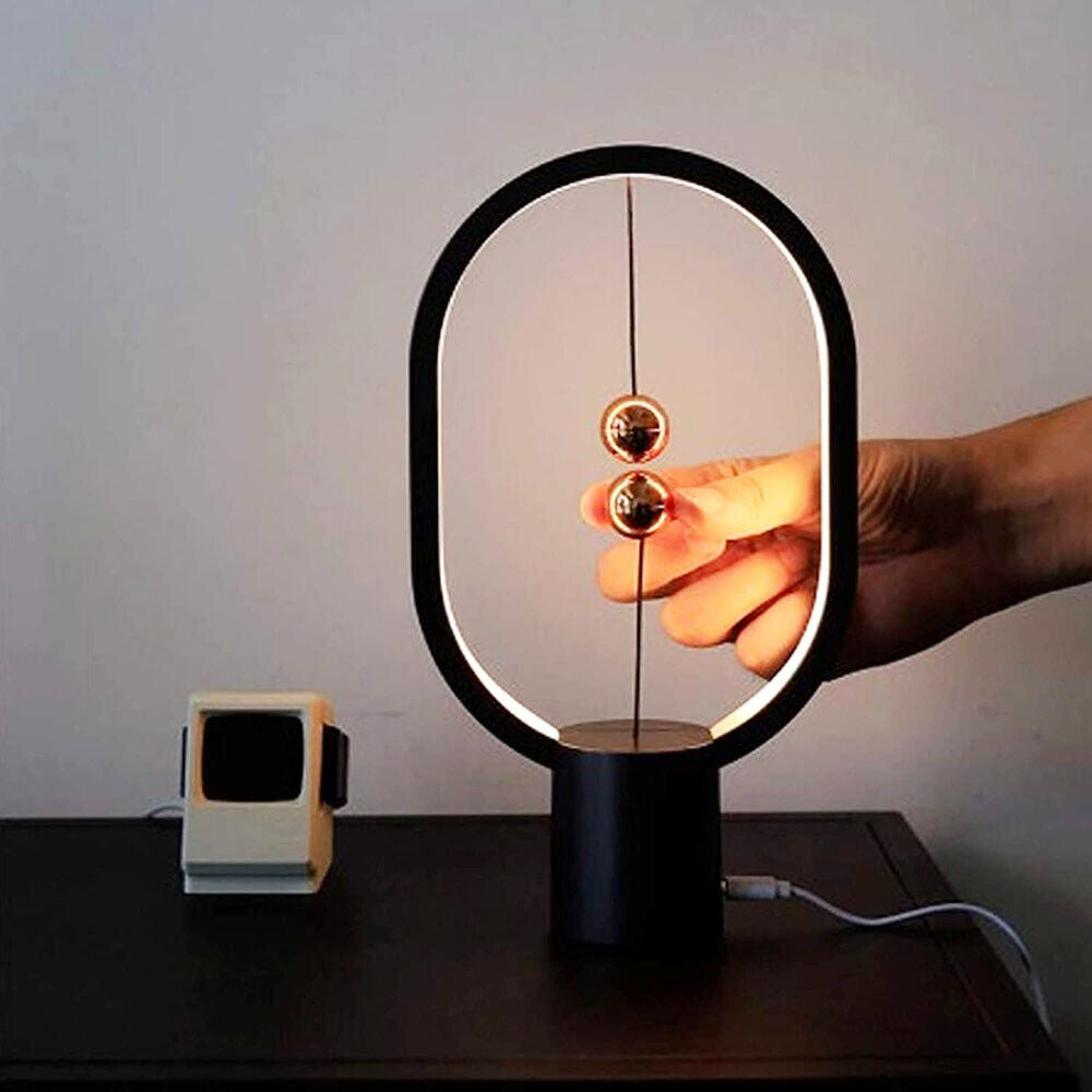 Wireless Balance Ellipse Magnetic Suspend Table Lamp / Night Light / LED Touch Control Lamp