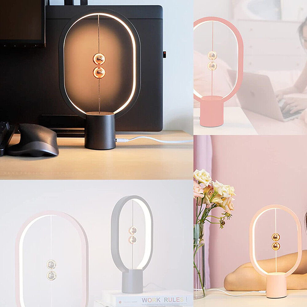 Wireless Balance Ellipse Magnetic Suspend Table Lamp / Night Light / LED Touch Control Lamp