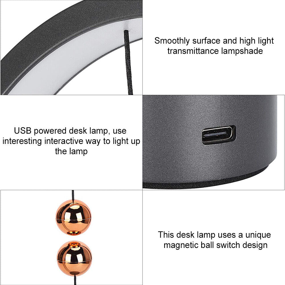 Wireless Balance Ellipse Magnetic Suspend Table Lamp / Night Light / LED Touch Control Lamp