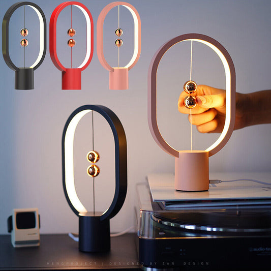 Wireless Balance Ellipse Magnetic Suspend Table Lamp / Night Light / LED Touch Control Lamp