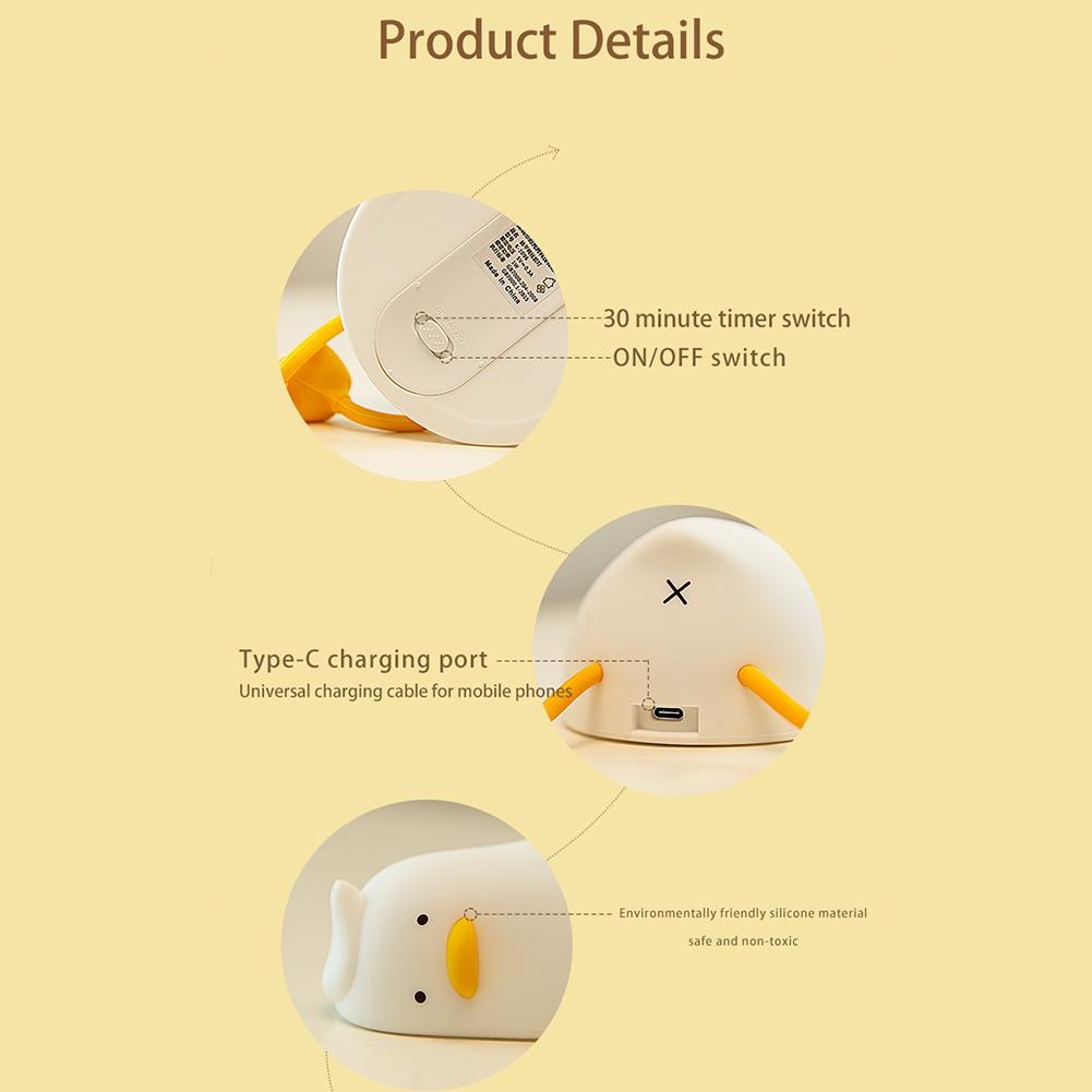 Retro Sleepy Duck Night Light