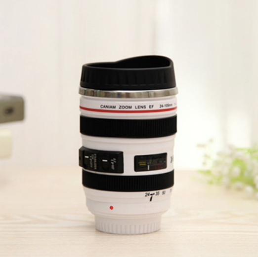 Camera Lens Inspired Insulated Travel Mug Coffee Mug 400ML
