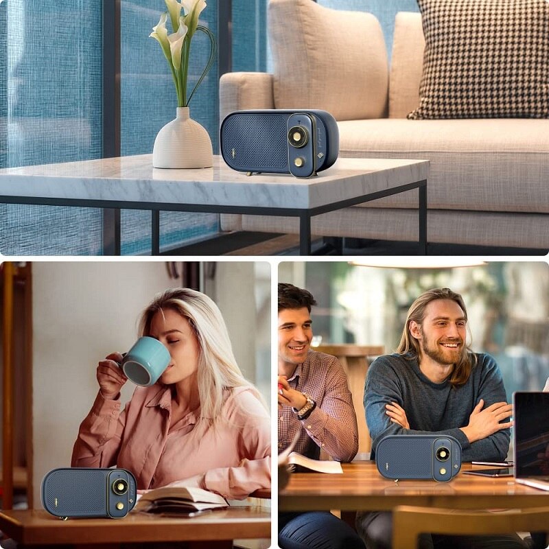 Minimalist Scandi-Inspired Classic Portable Bluetooth Wireless Speaker