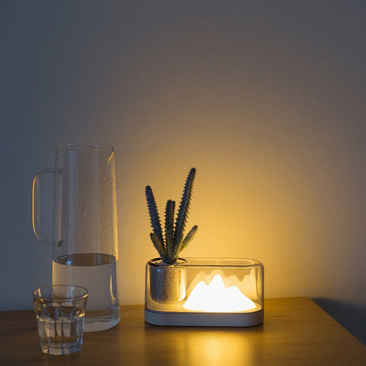 Nordic Mountain LED Table Lamp and Plant Holder